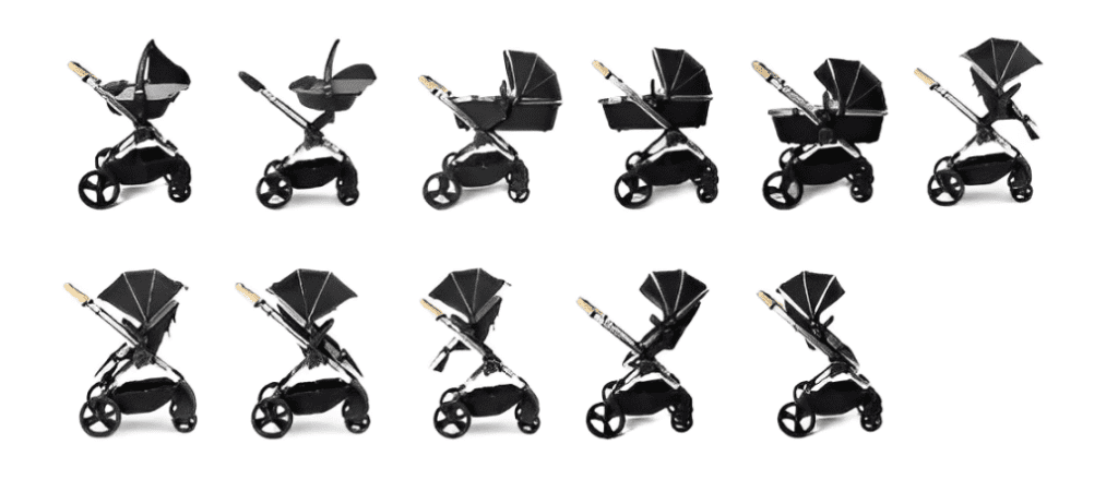 iCandy Peach 7 座椅調節功能