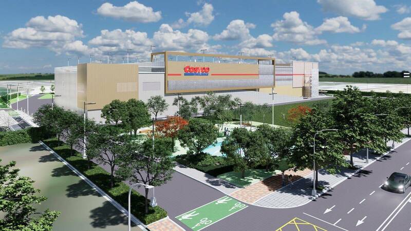 好市多亞灣店完工模擬圖