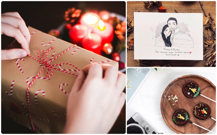 聖誕節包裝的簡單DIY教學：用舊布料、麻繩和乾燥花打造獨特風格禮物盒