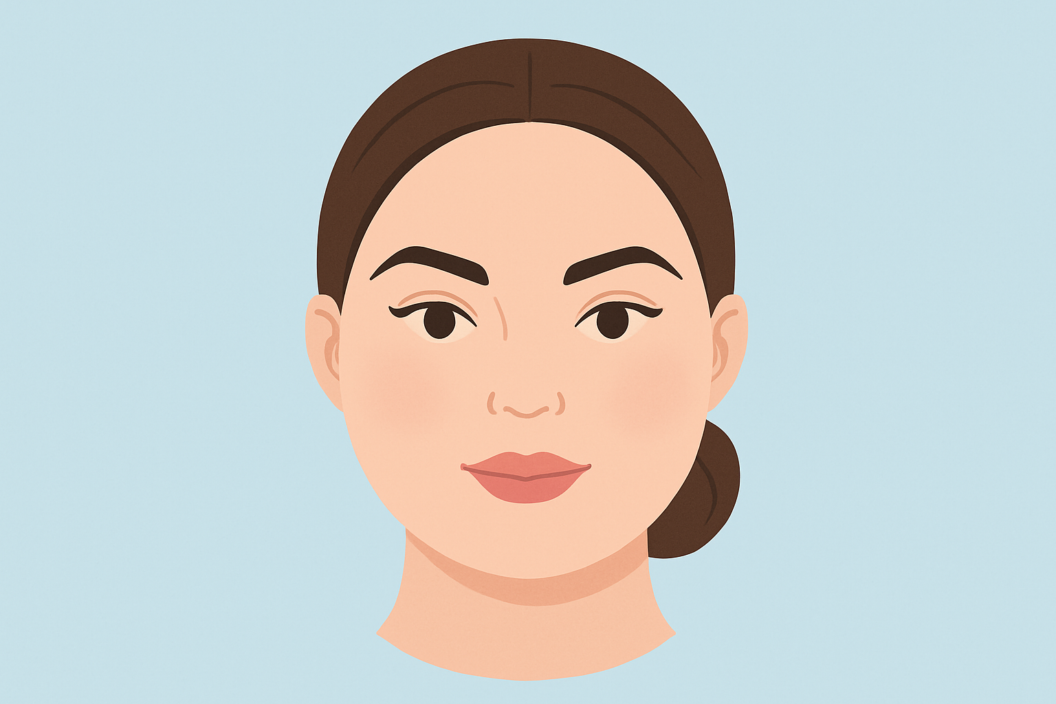 圓臉型專屬眉形設計與修飾效果對比