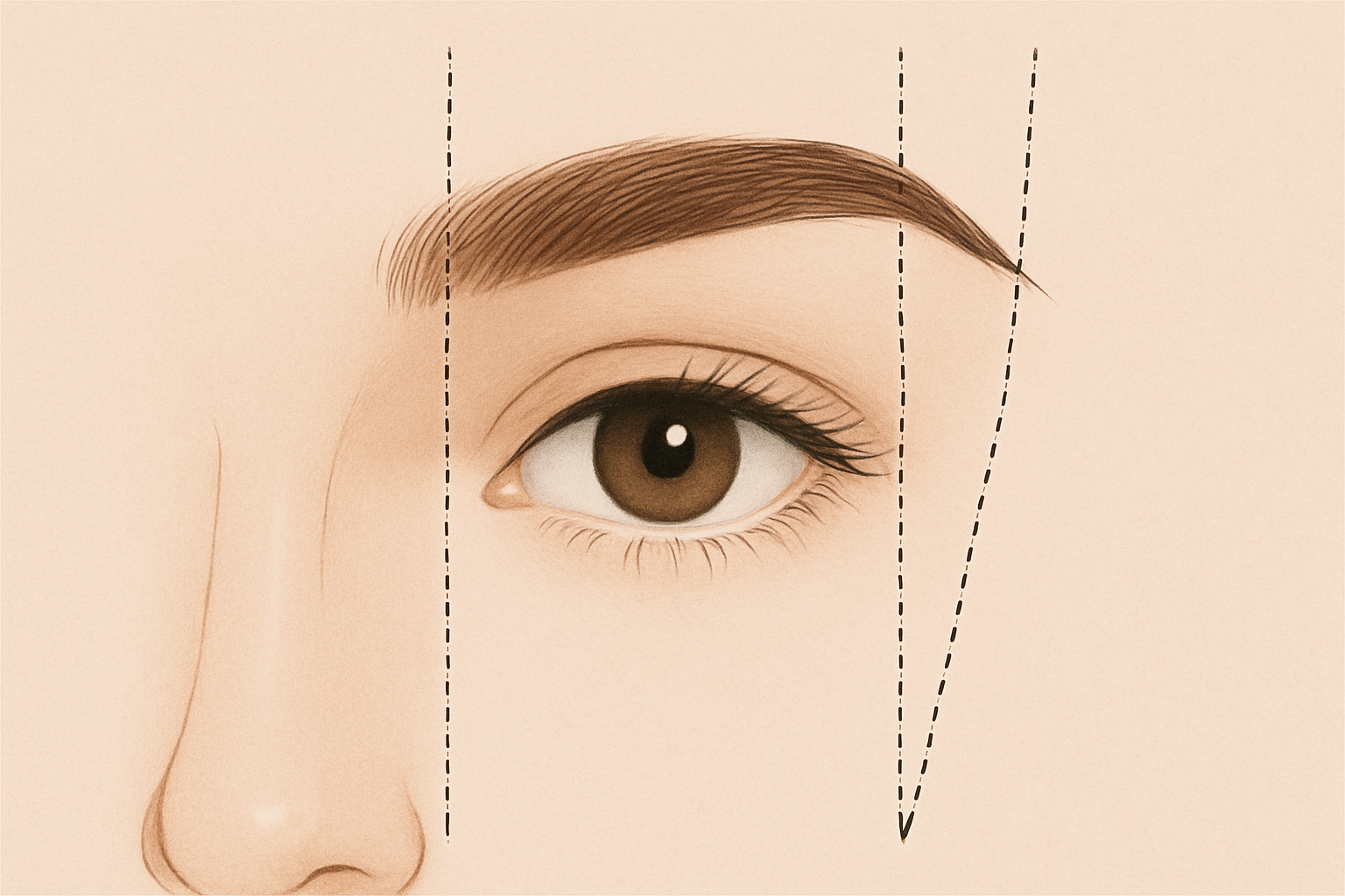 眉型設計步驟示意