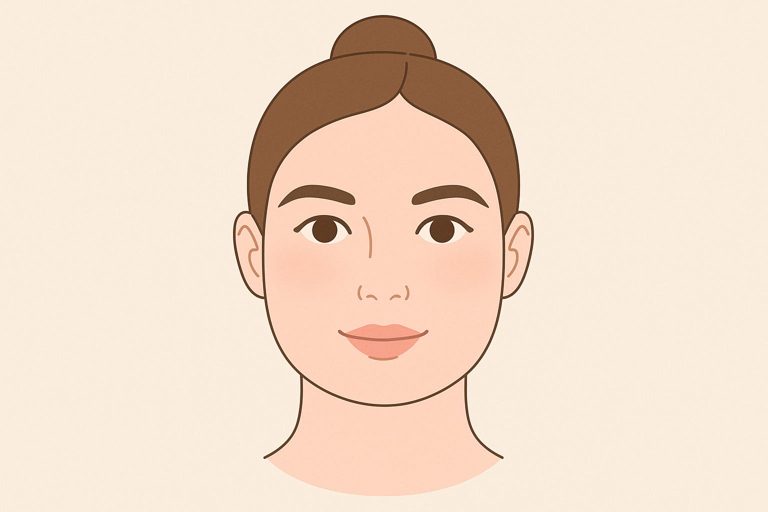 方臉型專屬眉形設計與柔化效果對比